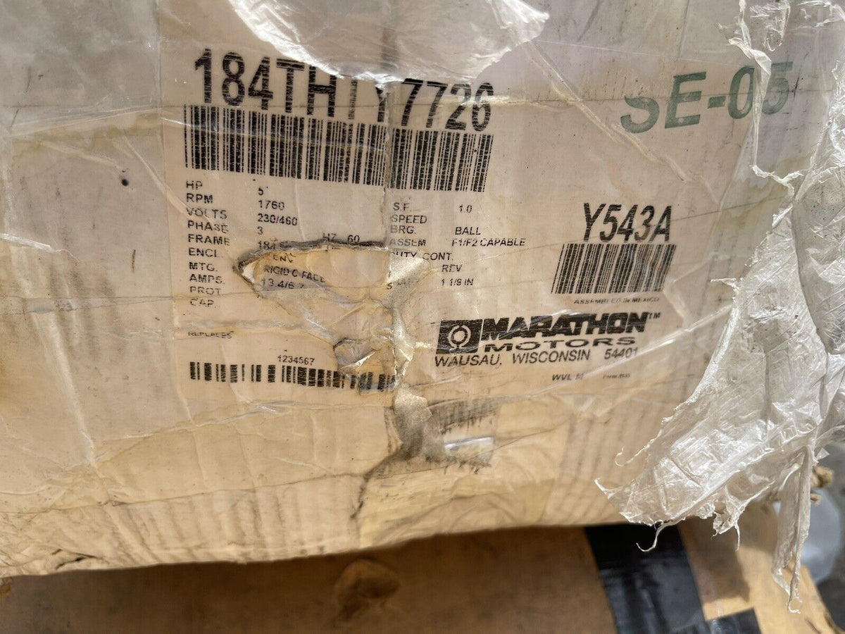 MARATHON BLACK MAX Y543A 5 HP, VARIABLE SPEED MOTOR, 3 PH, 230/460