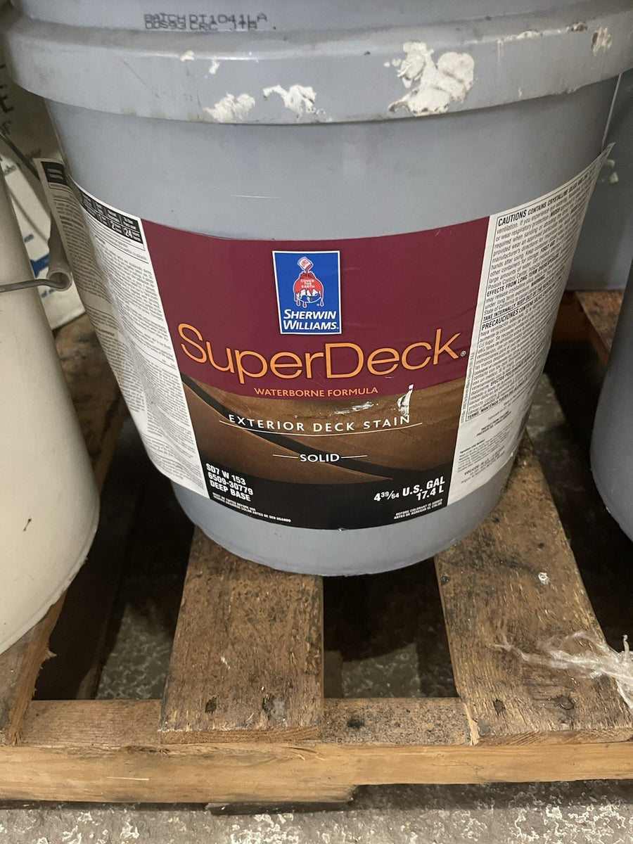 SHERWIN WILLIAMS SuperDeck Exterior Waterborne Solid Color Deck Sta...
