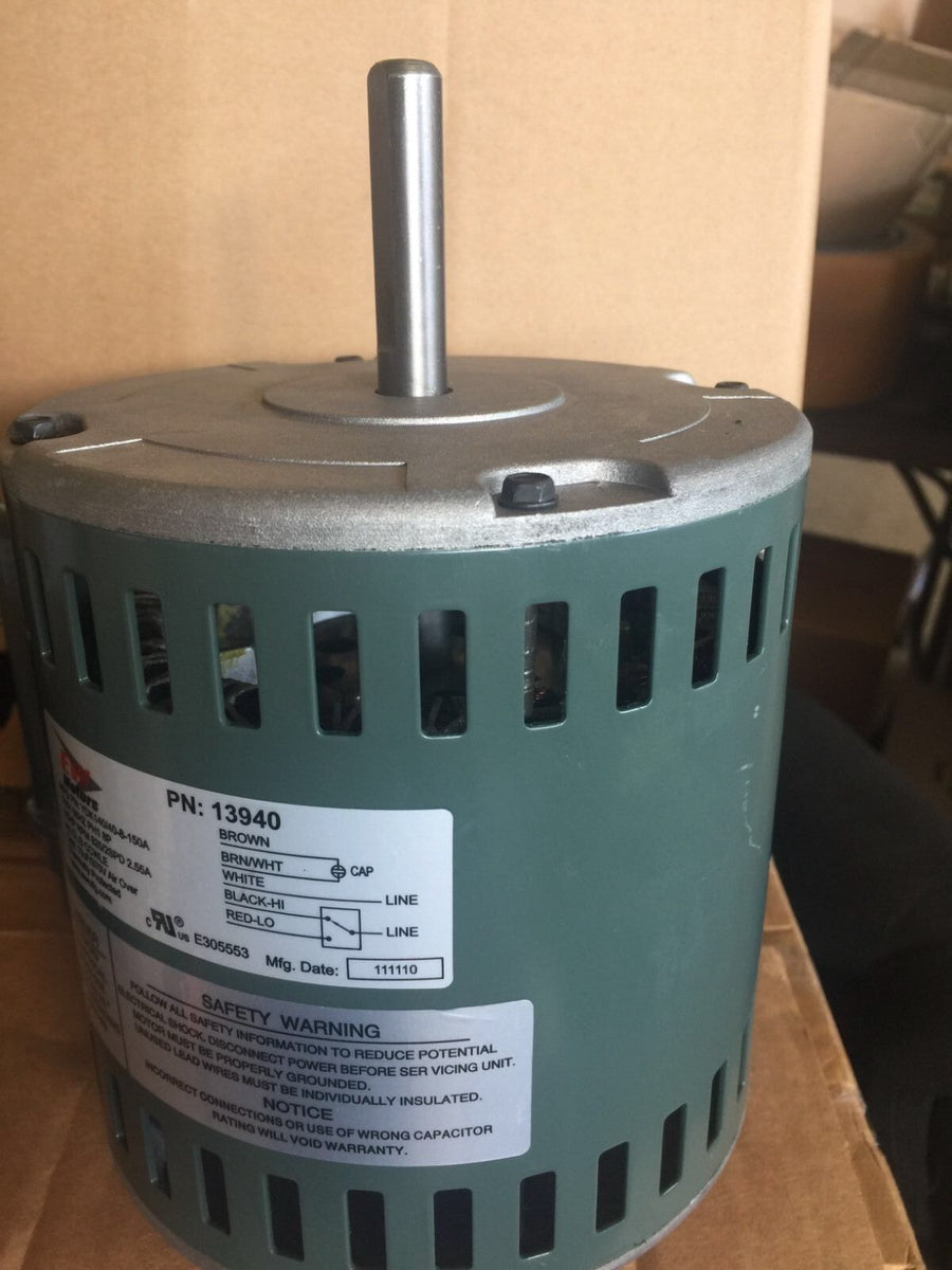EW MOTORS 5.6" Stud Mount Fan Motor 1/5 HP 115V 825 RPM 2Spee...