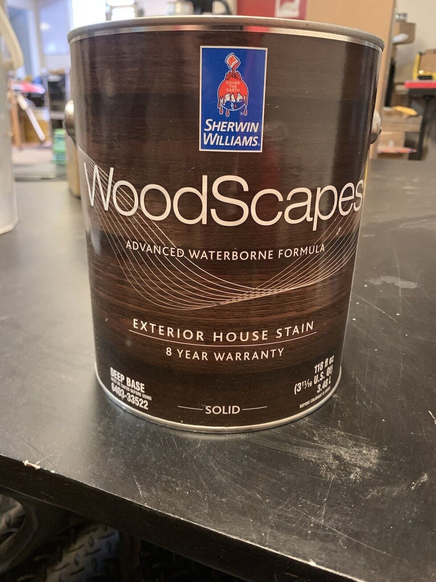 Sherwin Williams WoodScapes Exterior House Stain Solid 640333522...
