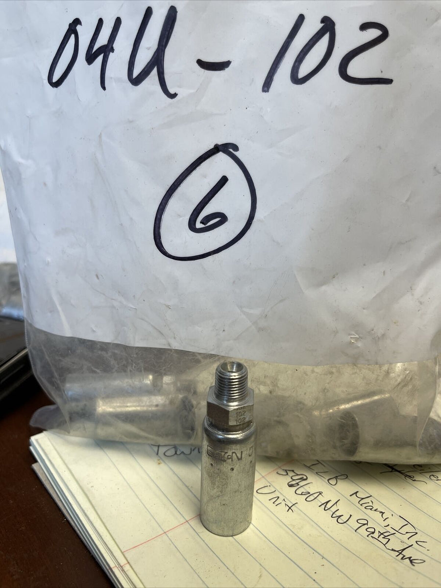 (6) GENUINE EATON CollOCrimp 04U102 hydraulic hose ends *FREE SH...