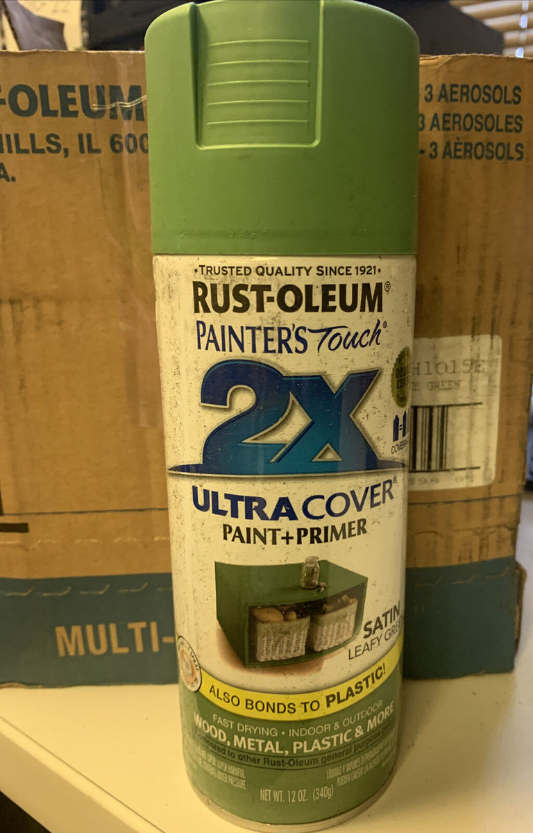 RustOleum 249072 Generalpurpose Satin Spray Paint Satin Leafy Gre...