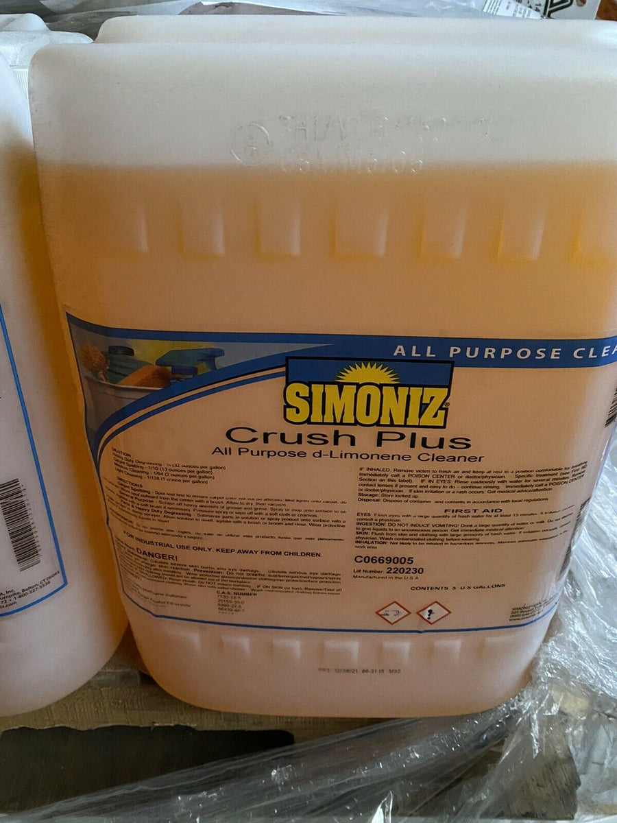 NEW Simoniz Crush Plus AllPurpose Cleaner Degreaser, 5 Gallon Pail...