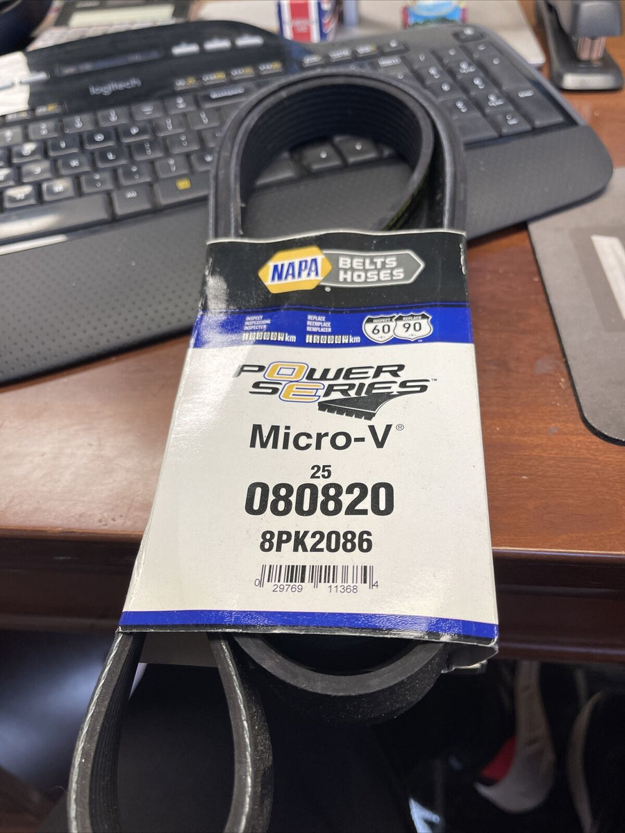 GENUINE NAPA Gates MicroV K080820 8PK2086 Serpentine Belt *FREE SH...
