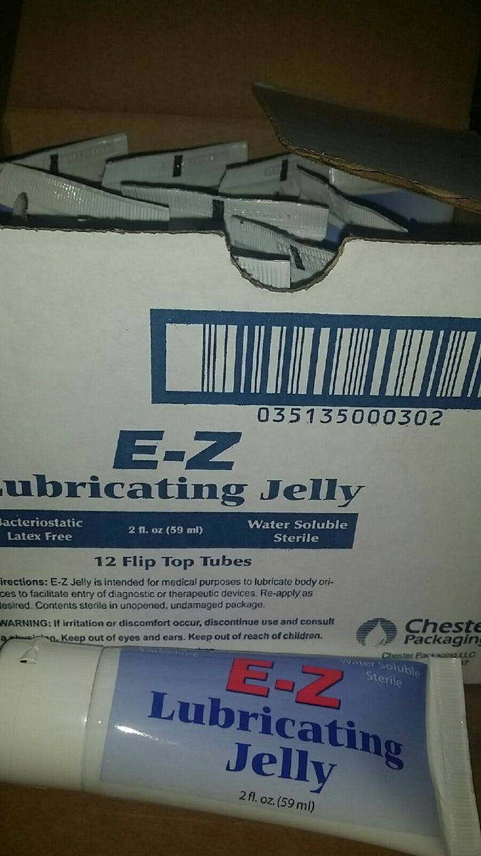 E-Z Lubricating Jelly Water Soluble Sterile Latex Free 2oz Flip Top