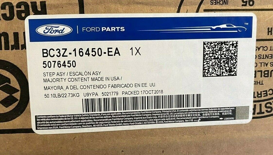 BRAND NEW Genuine Ford BC3Z-16450-EA Step Bars BC3Z16450EA