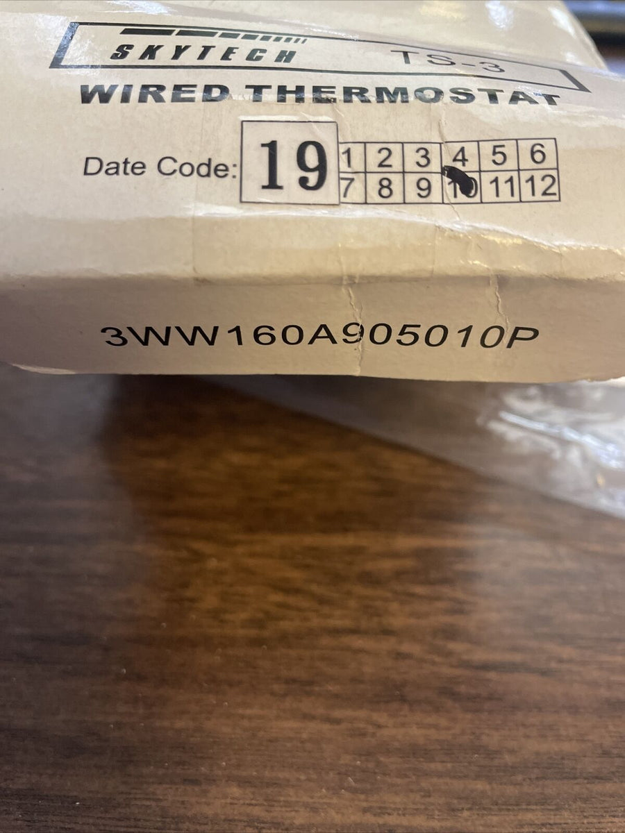 MEW Skytech TS3 Wired Wall Mounted Thermostat Fireplace Control WS...