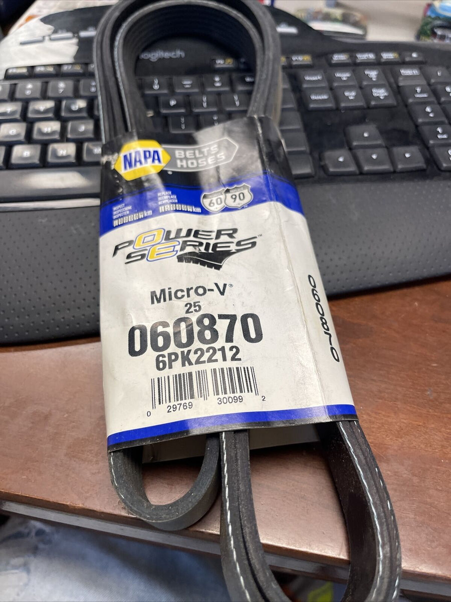 GENUINE NAPA Gates Serpentine Belt K060870, 6PK2212, 060870 Micro V...