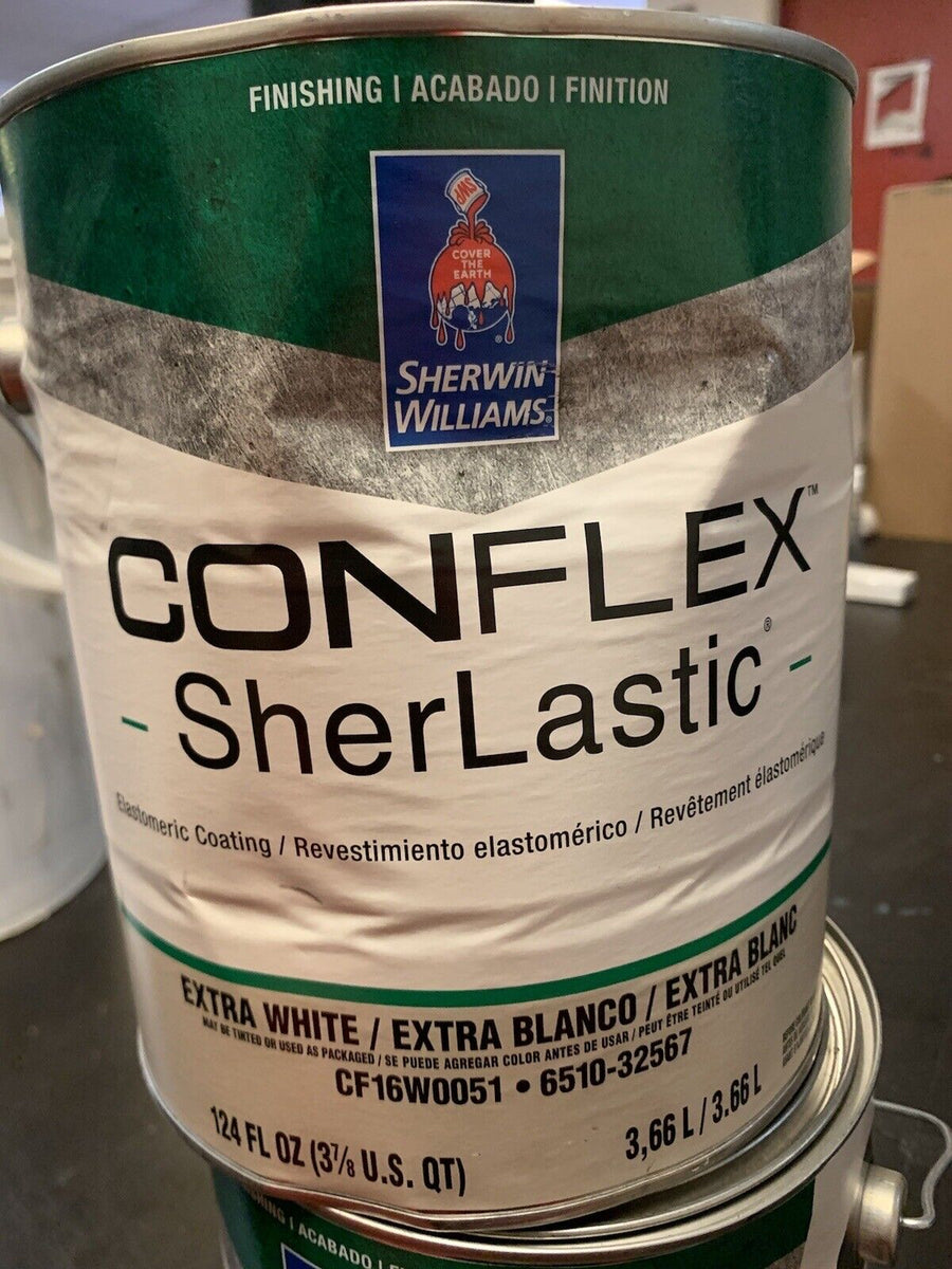 Sherwin Williams Conflex SherLastic Extra White Cf16W0051, 124 FL...