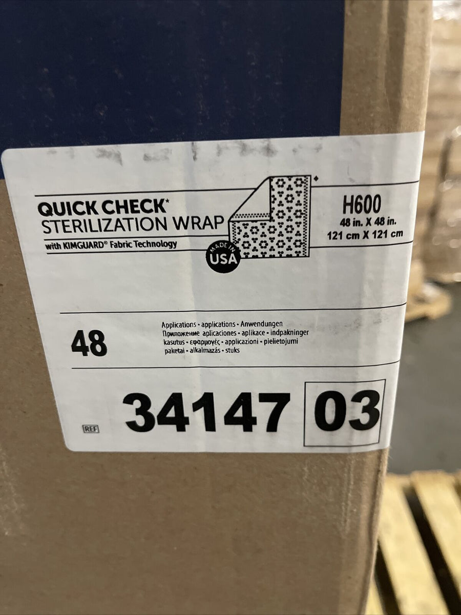 NEW Halyard 34147 H600 48"X48" Quick Check Sterilization
