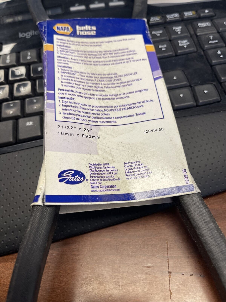 GENUINE NAPA GATES B36 Belts Hose Industrial Alternator Belt *FREE