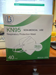BRAND NEW KN95 NON-MEDICAL RESPIRATORY PROTECTION MASKS GB2626-2006, FILTRATION EFFICIENCY 95%, BOX OF 40 **FREE SHIPPING**