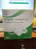 BRAND NEW KN95 NON-MEDICAL RESPIRATORY PROTECTION MASKS GB2626-2006, FILTRATION EFFICIENCY 95%, BOX OF 40 **FREE SHIPPING**