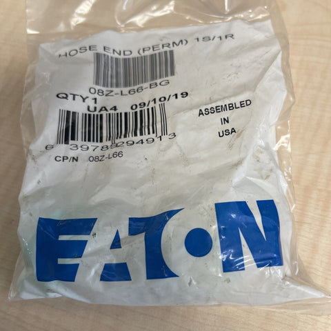 (1) 08Z-L66-BG Eaton Weatherhead Z Crimp Hose Fittings Female SWIVEL 45 ELBOW
