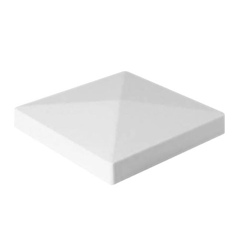 FREEDOM 5x5 (127mm x 127mm) Plastic Pyramid Vinyl Fence Post Cap White 24 pk