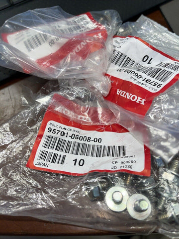 (10 PCS) Honda Gas Engine Recoil Starter Flange Bolt Screw M6X8 95701-06008-00