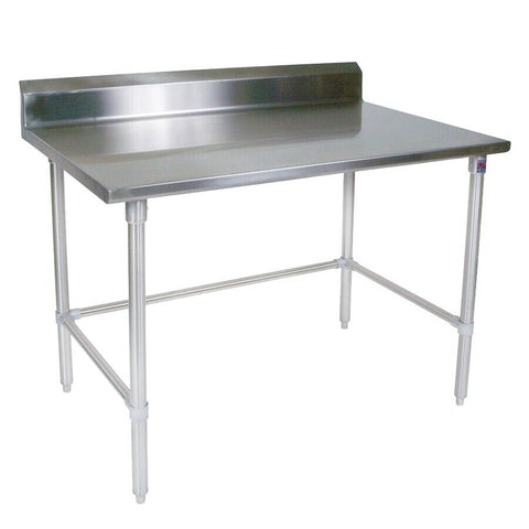 John Boos ST4R5-3648SBK Work Table 48"W X 36"D 14/300 Stainless Steel Top W/ 5"