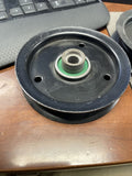 NEW GENUINE OEM HUSTLER FLAT DECK IDLER PULLEY 605512 **FREE SHIPPING**