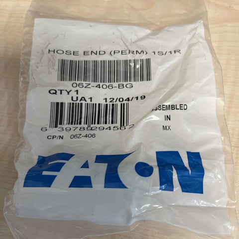 06Z-406-BG - Eaton Weatherhead Z Series Crimp Hose Fittings SAE 45 Female Swivel