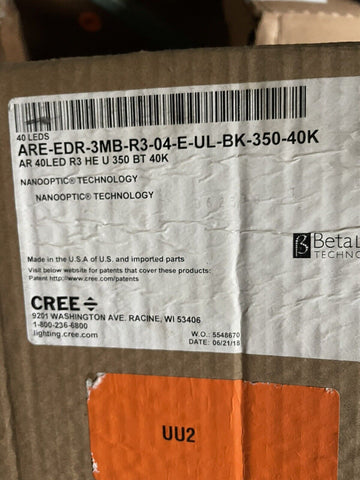 NEW ARE-EDR-3MB-R3-04-E-UL-BK-350-40K ARE-EDR Edge Series LED Outdoor LIGHT