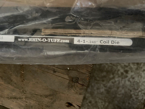 BRAND NEW GENUINE Rhino-O-Tuff 4:1 Coil Die  4:1 .248, 4-1-.248" *FREE SHIPPING*