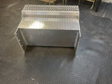 Aluminum Diamond Plate Battery Box  Steps & Straps fits Peterbilt 379, 389,388