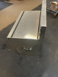 Aluminum Diamond Plate Battery Box  Steps & Straps fits Peterbilt 379, 389,388