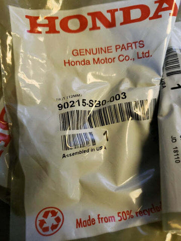 (7 PC LOT) Genuine Honda Lower Control Arm Self-Lock Nut (12MM) 90215-SB0-003