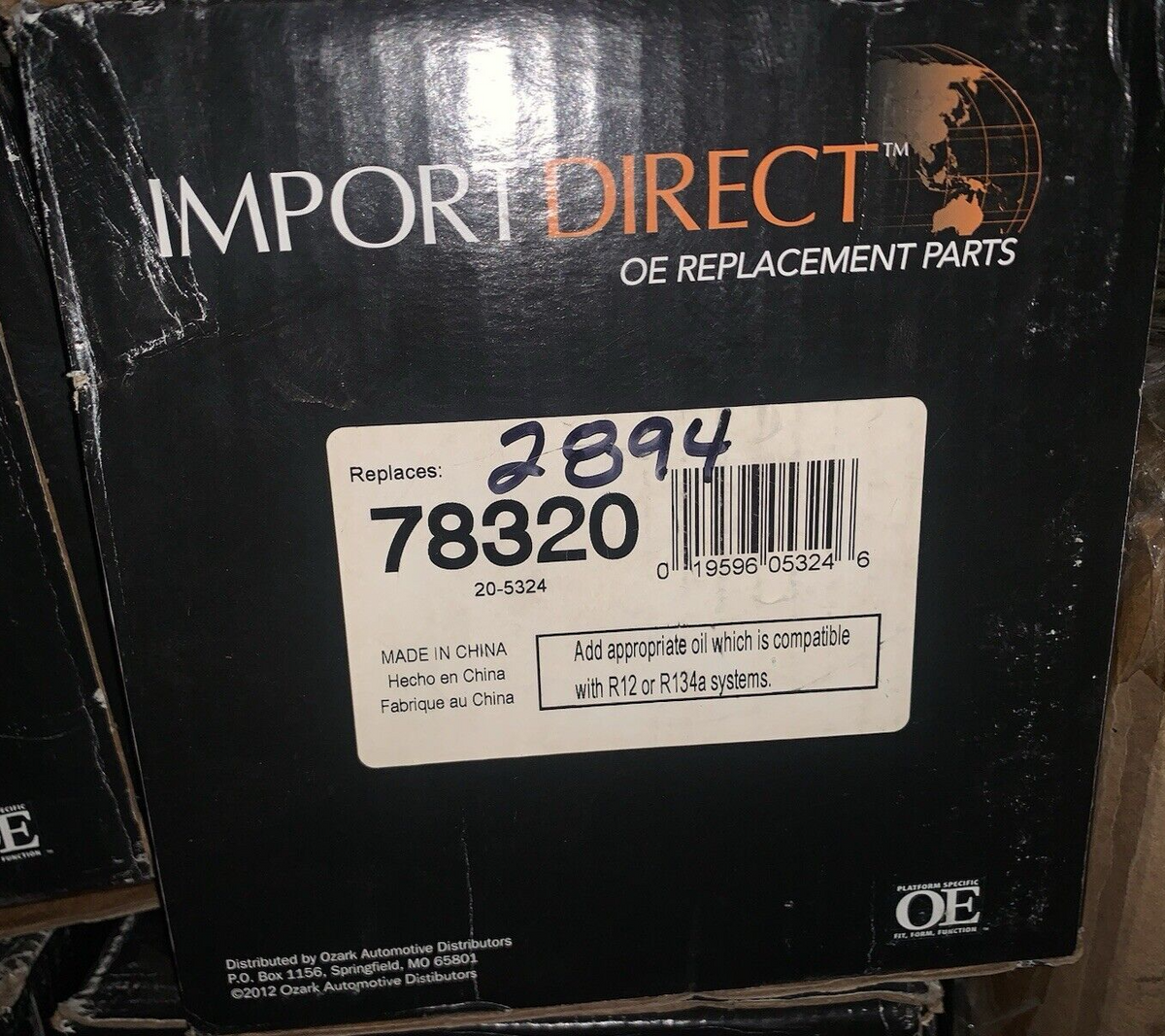 IMPORT DIRECT A/C Compressor 20-5324, Replaces 78320 | Mega Mart Wa...