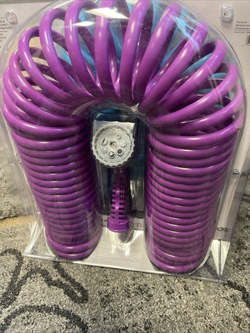 Bloom Self Coiling Hose With Water Nozzle 3/8" X 50 Ft **FREE SHIPPING**