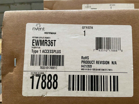 Hoffman EWMR36T AccessPlus Rack Angle, 36 in Tapped Plt, Steel *FREE SHIPPING*