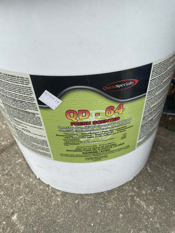 5 GALLON CONTAINER QD-64 GERM CLEANER AND DEODORANT **FREE SHIPPING**