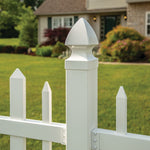 Freedom 4-in W x 4-in L Gothic White Vinyl Fence Post Cap 12PK *FREE SHIPPING*