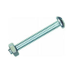 Hillman 7719 Round Combination Head Machine Screw W/Nut 1/4" x 1/2" Zinc 8-Pack