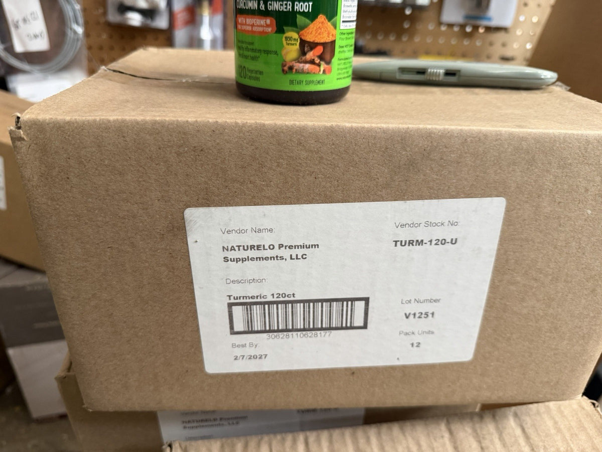 NATURELO TUMERIC CURCUMIN & GINGER ROOT WITH BIOPENE 120 VEG CA...