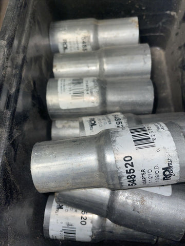 (12) Exhaust Adapter: 1 1/2" Inside Diameter, 1 3/8" Outside Diameter, 4" Long