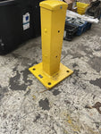 NEW Vestil Bolt-On Style Steel Post For 2 Ribbed Guard Rails, 18"H, Yellow