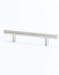 (10 PCS) Berenson Tempo 96mm Center to Center Bar Cabinet Pull, Brushed Nickel