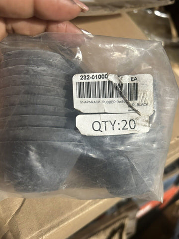 (20pc lot)  SnapNrack 232-01000 Rubber Rain Collar