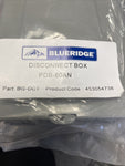 BLUERIDGE DISCONNET BOX PDS-60AN, BG-DCT, NO FUSES **FREE SHIPPING**
