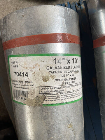 Amerimax 70414 Silver Galvanized Steel Valley Roll Flashing 14 W in. x 10 L ft.