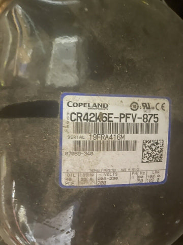New Copeland CR42K6E-PFV-875 3- 31/2 Ton Compressor *SHIPS FREE*