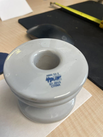 (4) Spool Porcelain Insulators ANSI 53-2