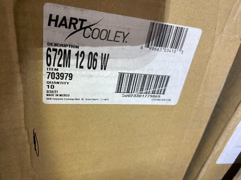 (10) Hart & Cooley 672M 12 06 W RETURN AIR GRILLE