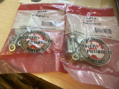 BRAND NEW Power Products Mudflap Bolt Kit MFBK  2 PACKAGES PER LOT