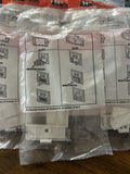 Wiremold End Plate w/Label CM-EPLA-WH (6pc lot)