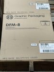 GRAPHIC PACKAGING DFM-8, 8 OUNCE CONTAINER, 800 PC CASE **FREE SHIPPING**