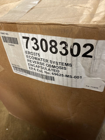 ERO 375 REVERSE OSMOSIS - EcoWater Systems **FREE SHIPPING**
