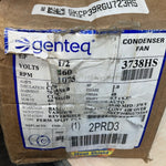 Genteq 3738HS Condenser Fan Motor,  1/2 HP, 460V .5” X 6.42” Shaft.