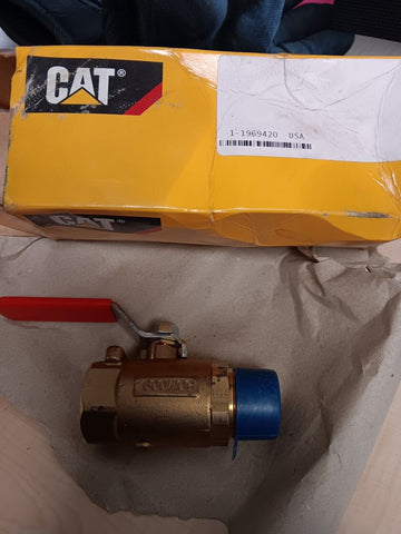 GENUINE CAT 196-9420 1" PTF Special Short Ball Valve **FREE SHIPPING**